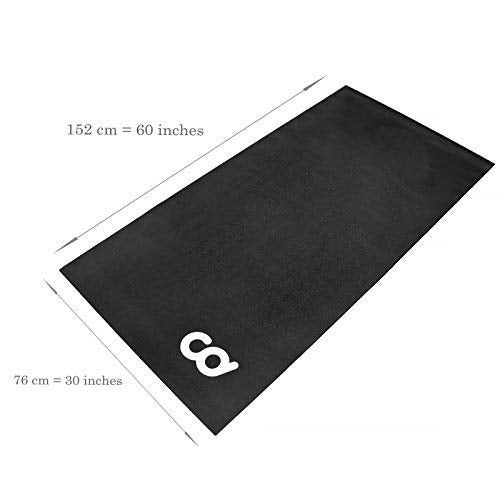 CyclingDeal Bike Trainer Floor Mat - Compatible with Indoor Exercise Stationary Bike Treadmill Elliptical Waterproof Gym Flooring Equipment - Indoor Cycle Stepper - Soft 36" x 78" (91 x 199cm)