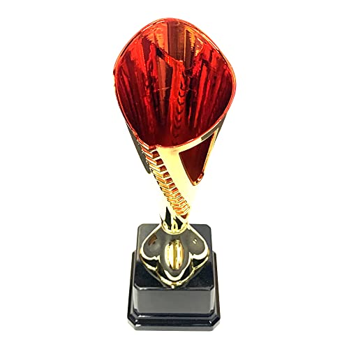 Express Medals Trophy Cup - Gold with Red Arrow Detail Trophy for Sport Tournaments, Competitions, Recognition or Award, 10 Inches Tall x 3 Inches Wide
