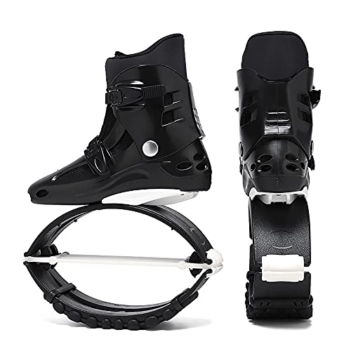 Jump Shoes | Bounce Shoes | Exercise & Fitness Adults Unisex 120LBS - 300LBS (Men's 6-8 150-250 LBS, White Black)