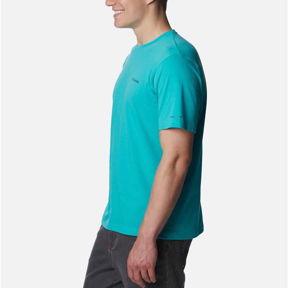 Columbia Men's Thistletown Hills Short Sleeve, Bright Aqua, Medium