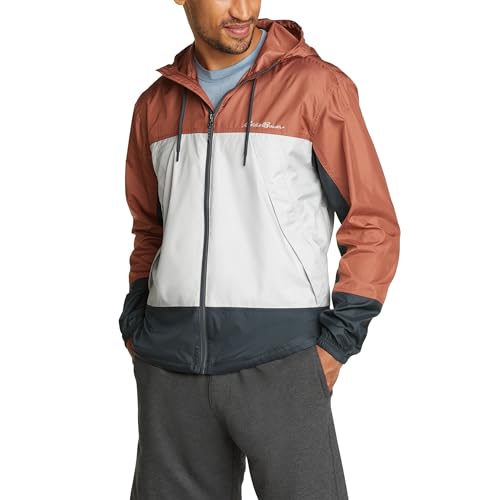 Eddie Bauer Men's Regular Fit Momentum UPF 50+ Hoodie, Cocoa, X-Large