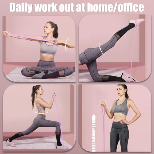 Figure 8 Resistance Band, Elastic Band, Stretch Bands, for Arm,Shoulder, Back,Leg Stretching, Upper Body Workout Equipment, Portable Home Office Elastic Ropes for Yoga, Pilates(Blue)