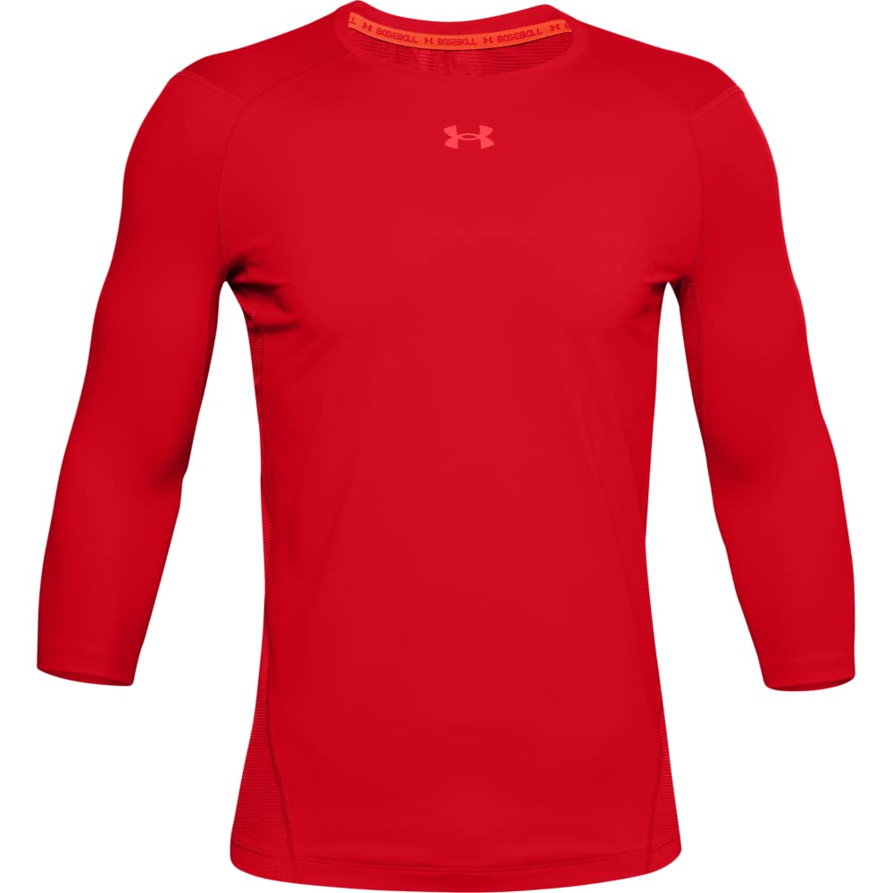 Under Armour Men's IsoChill 3/4 Sleeve Shirt, (600) Red / / Beta, Medium