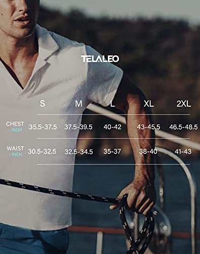 TELALEO 5 Pack Mens Polo Shirts Quick Dry Short Sleeve Golf T Shirt Performance Moisture Wicking Casual Workout 2XL