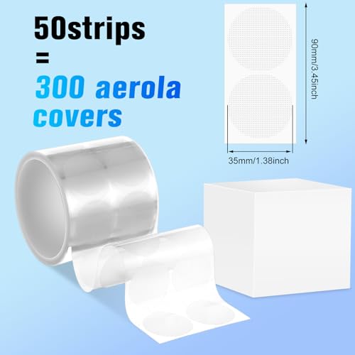 Vicenpal 150 Pairs Men Nipple Cover Anti Chafing Protector Running Nipple Tape Nipple Patch Adhesive Nipple Guard for Runners(Clear)