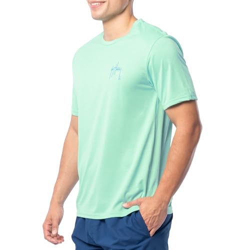 Guy Harvey Men’s Short Sleeve Cationic Performance T-Shirt, Florida Keys/Tarpon Core, 3X-Large