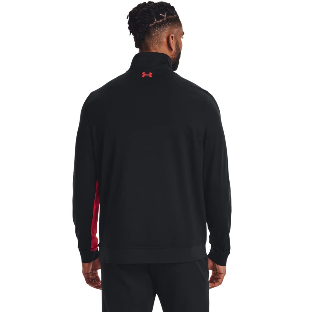 Under Armour Men's Storm Midlayer 1/2 Zip Long-Sleeve T-Shirt, (003) Black/Radio Red/Radio Red, Small