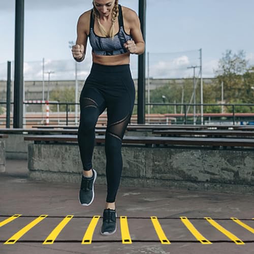 Naliyua Agility Ladder Speed Ladder Equipment Soccer Ball Football Flexibility Training Fitness Jumpings Ladders Footworks Set Footb