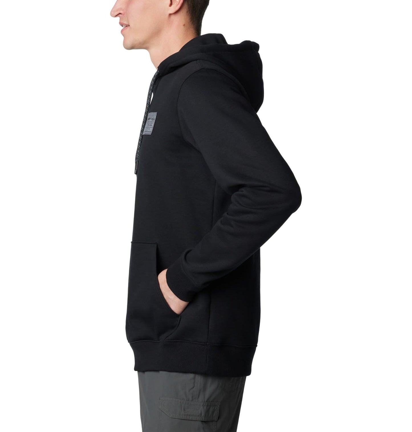Columbia Men's PFG Castback Hoodie, Black/Graphite, Small