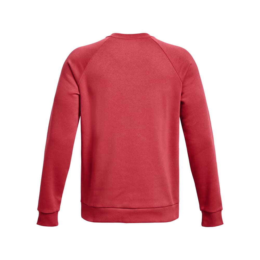 Under Armour Mens Rival Fleece Crew T-Shirt, (638) Chakra / / Onyx White, Medium