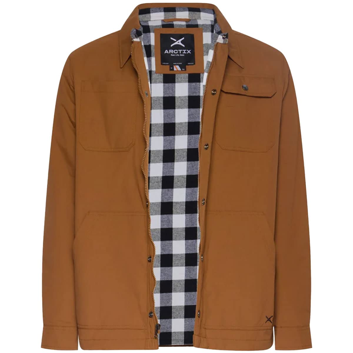 Arctix Men's Midway Utility Shirt Jacket, Cappuccino, 3X-Large