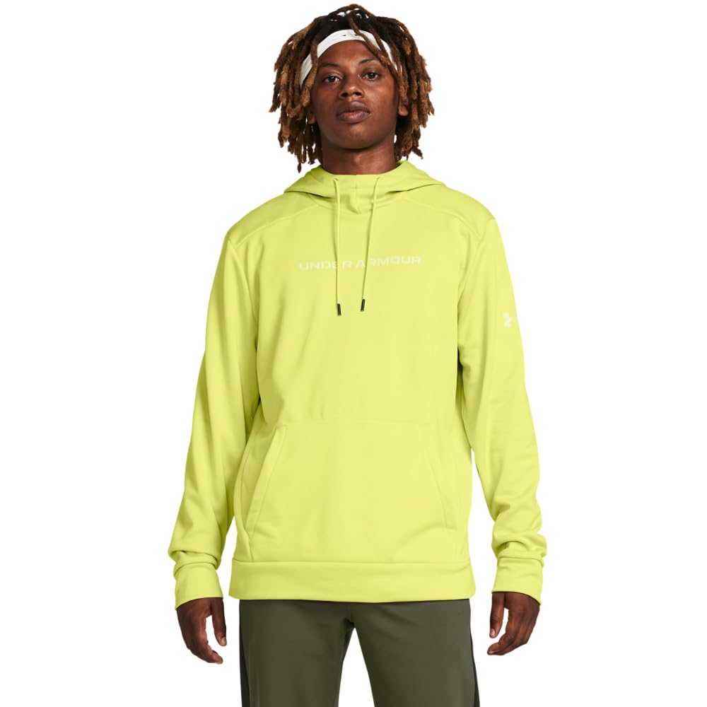 Under Armour mens Armour Fleece Graphic Hoodie, (743) Lime Yellow / / Lime Yellow, 4X-Large Tall