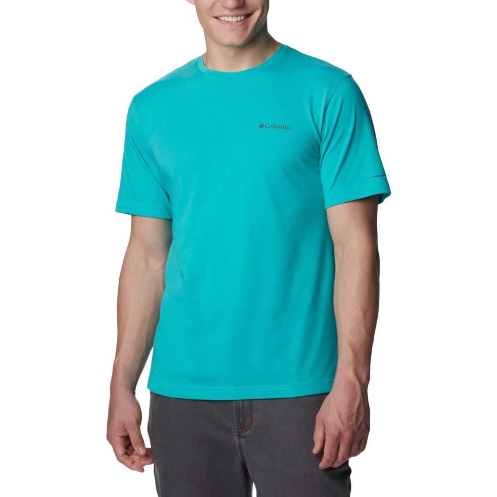 Columbia Men's Thistletown Hills Short Sleeve, Bright Aqua, Medium