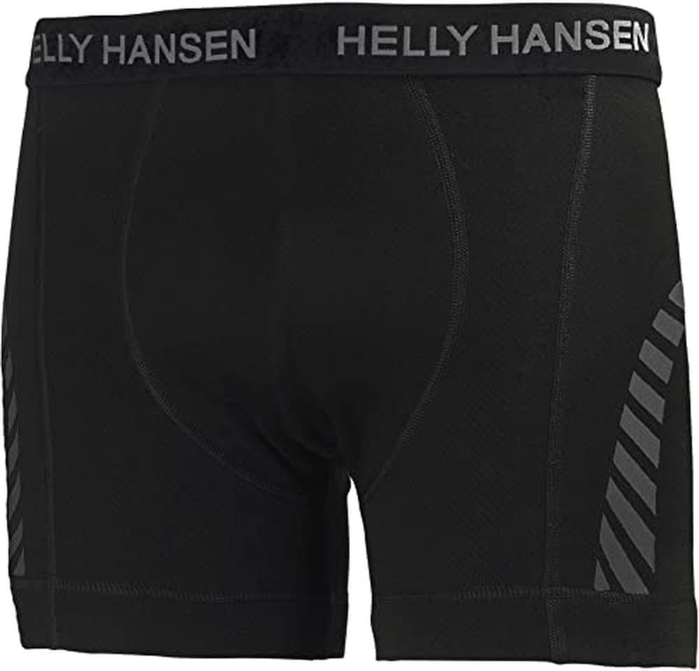 Helly-Hansen 48354 Men's LIFA Merino Boxer Windblock, Black - L