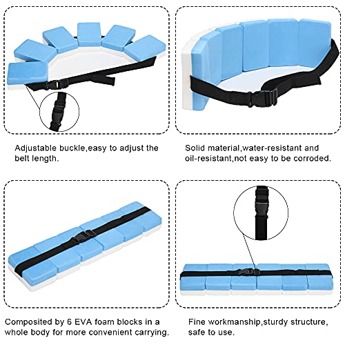 UNAOIWN Water Dumbbell Set for Aquatic Aerobics Exercise, Water Weights Equipment, Training Aid for Aquatic Fitness, Water Workout Fitness Tool (Swim Gloves Version-Blue)