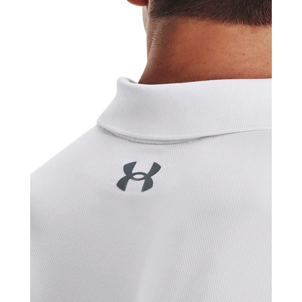 Under Armour Men's Performance 3.0 Polo, (100) White / / Pitch Gray, X-Large Tall
