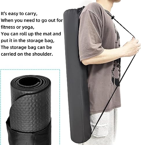 Exercise Equipment Mat - Treadmill Mat, Stationary Bike Mat, Exercise Mat, Gym Equipment Waterproof Mat, Jump Rope Mat Use On Hardwood Floors and Carpet Protection (Large - 75" X 32")