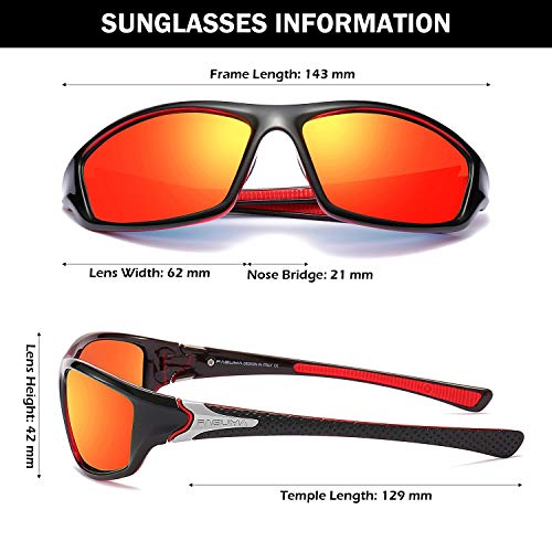 FAGUMA Sports Polarized Sunglasses For Men Cycling Driving Fishing UV400 Protection