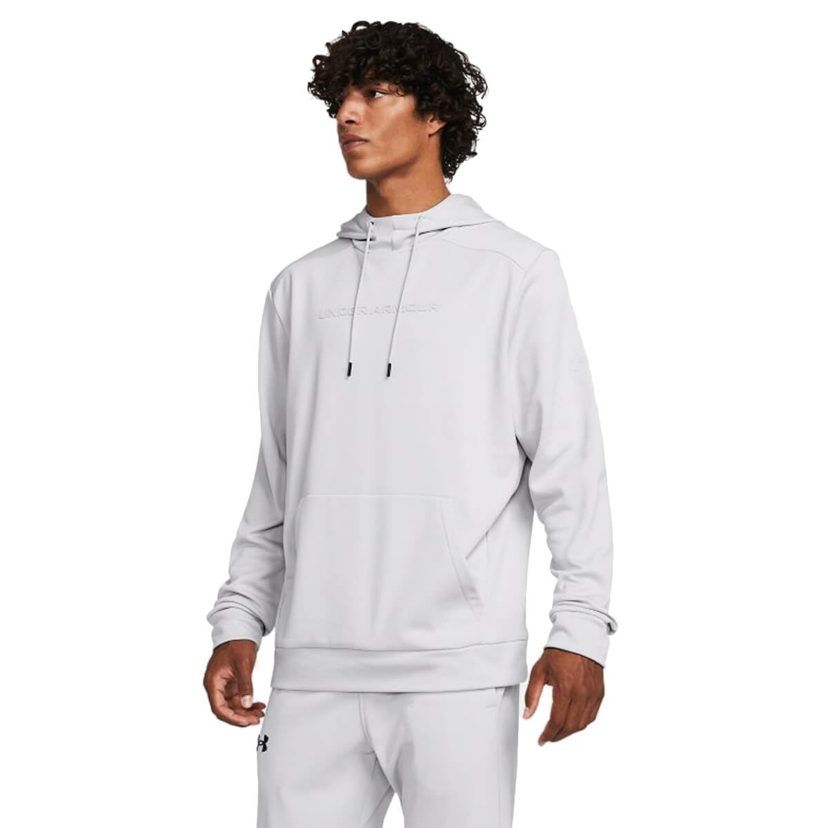 Under Armour mens Armour Fleece Graphic Hoodie, (014) Halo Gray / / Halo Gray, Small