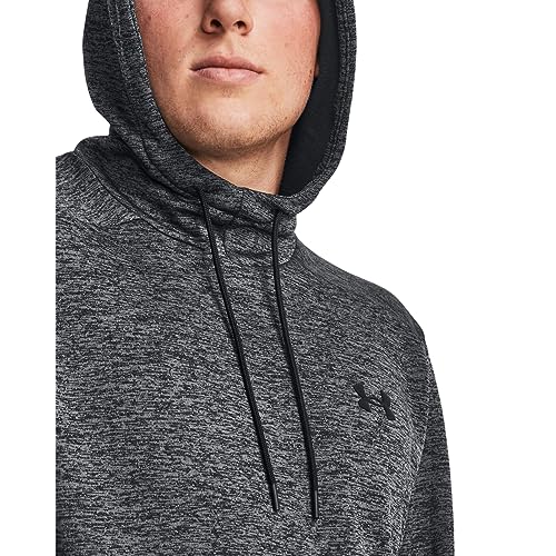 Under Armour Men's ArmourFleece Twist Hoodie, (001) Black / / Black, Medium