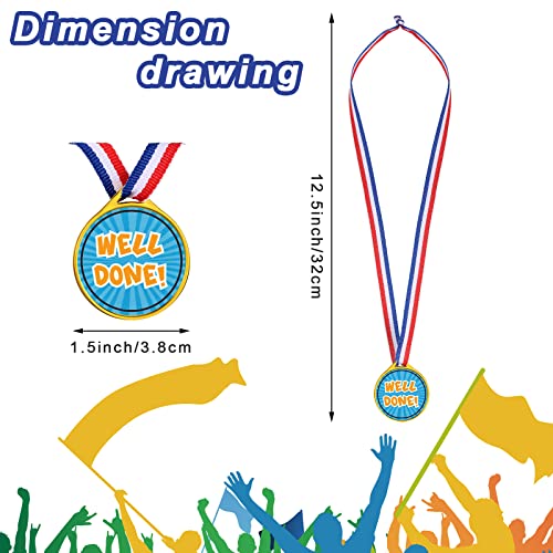Gejoy Award Medals Assortment Medals for Kids Award Medals Assortment Style Plastic Winner Award Medals for Kids Sports Talent Show Gymnastic Birthday Party Favors (60 Pieces)
