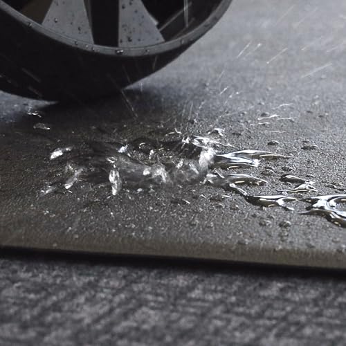 CyclingDeal Bike Trainer Floor Mat - Compatible with Indoor Exercise Stationary Bike Treadmill Elliptical Waterproof Gym Flooring Equipment - Indoor Cycle Stepper - Soft 36" x 78" (91 x 199cm)