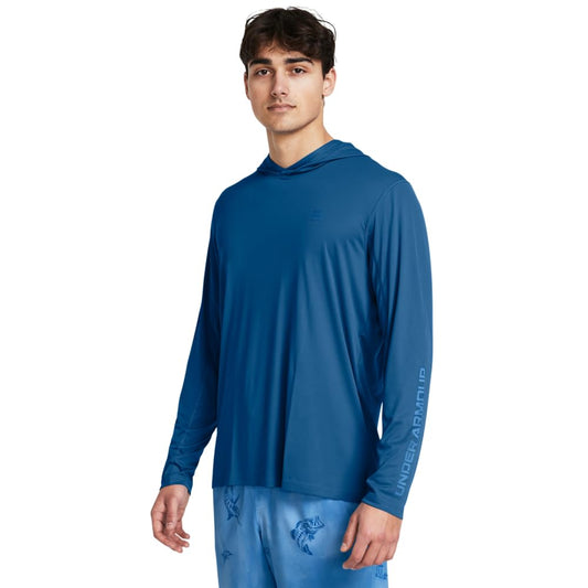 Under Armour Men's Iso-Chill Shorebreak Hoodie, (406) Photon Blue / / Viral Blue, 3X-Large