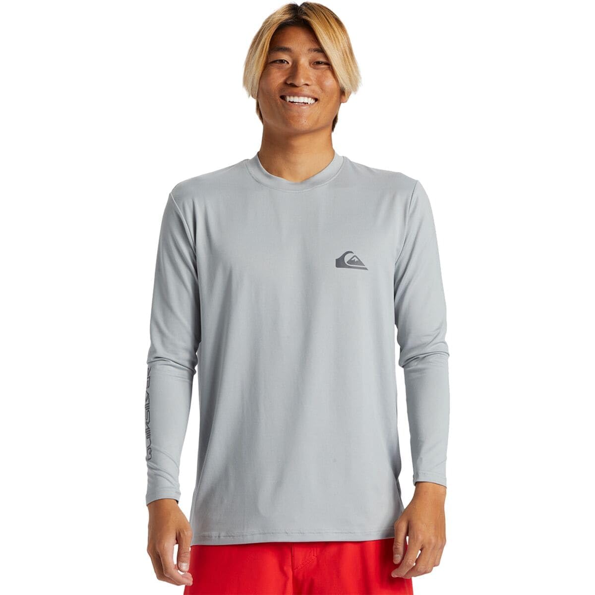 Quiksilver Men's Standard Everyday Surf Tee Long Sleeve, Quarry