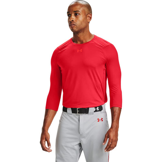 Under Armour Men's IsoChill 3/4 Sleeve Shirt, (600) Red / / Beta, Medium