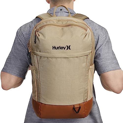 Hurley Mens Classic Backpack, Khaki, One Size