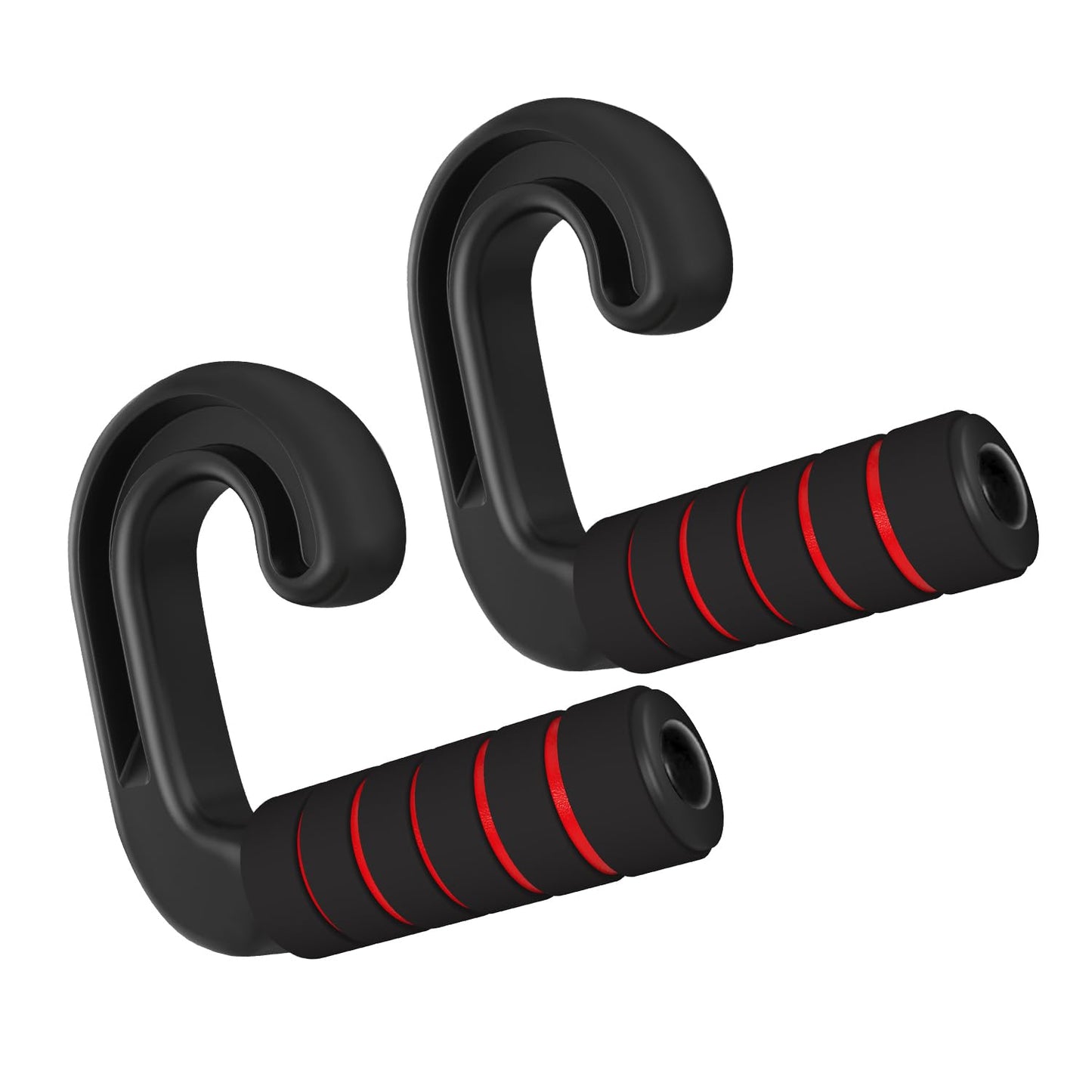 Neutral Grip Handle Attachment, Grip Handle Attachments for Pull-up Bars, Resistance Bands, Barbells, Fitness Equipment, Gym Equipment - Red