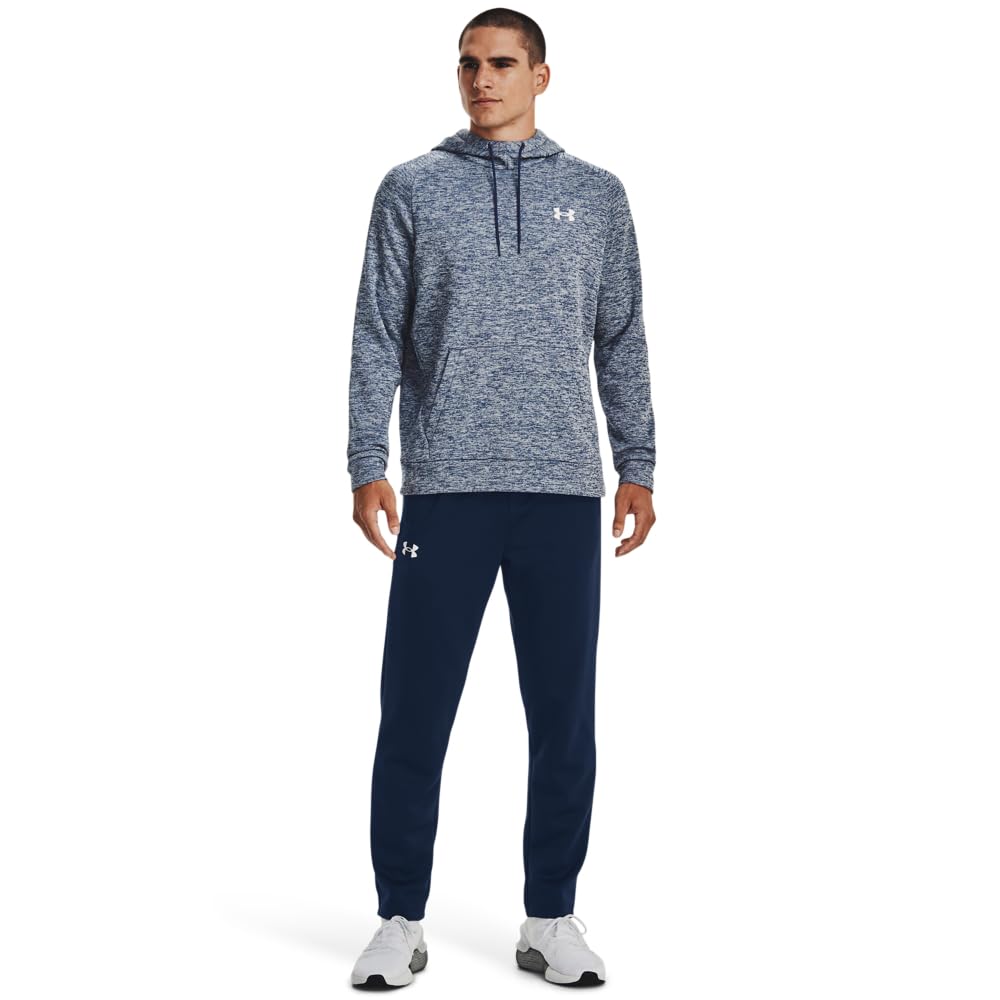 Under Armour Men's Armour Fleece Twist Hoodie, (408) Academy / / White, Large