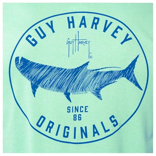 Guy Harvey Men’s Short Sleeve Cationic Performance T-Shirt, Florida Keys/Tarpon Core, 3X-Large