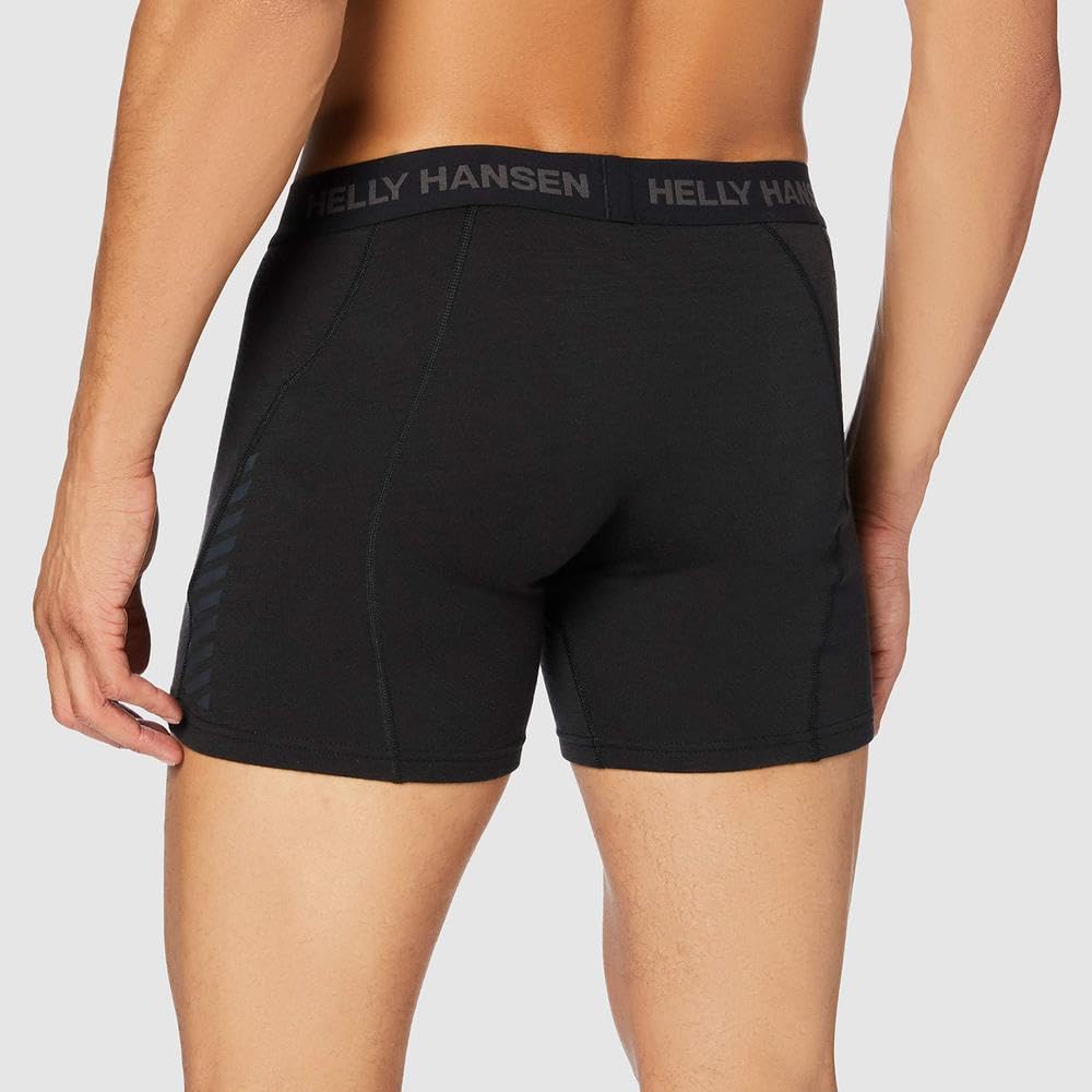Helly-Hansen 48354 Men's LIFA Merino Boxer Windblock, Black - L