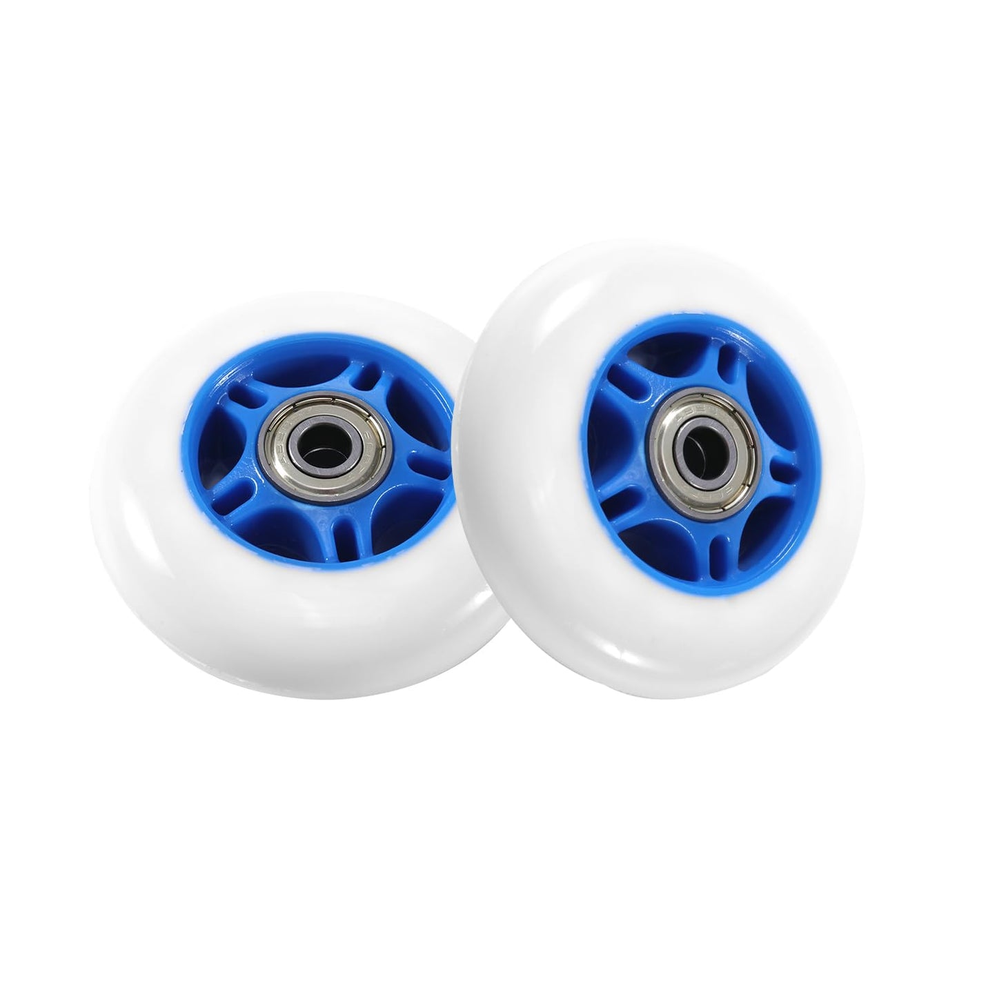 KAMIER Rip Stik 76mm Wheels Replacement for Razor RipStik Ripster Ripsurf Caster Board FlashRider RipRider PowerRider 360 Caster Trike Kids Scooter Skateboarded CasterBoard Wheel Parts Blue (2 Pack)