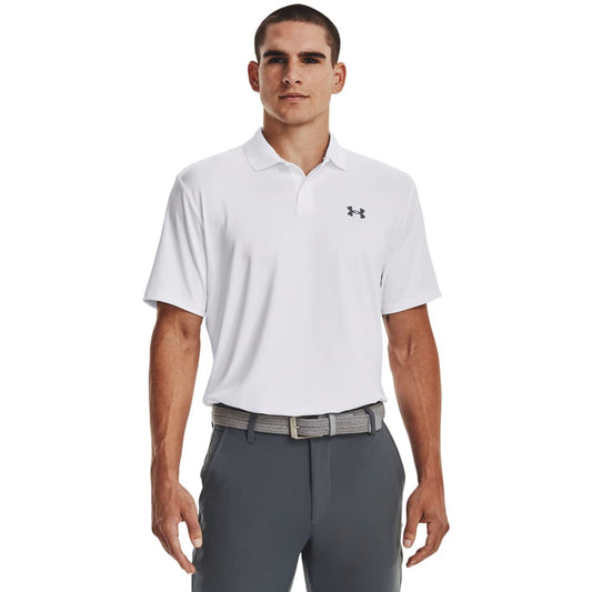 Under Armour Men's Performance 3.0 Polo, (100) White / / Pitch Gray, X-Large Tall