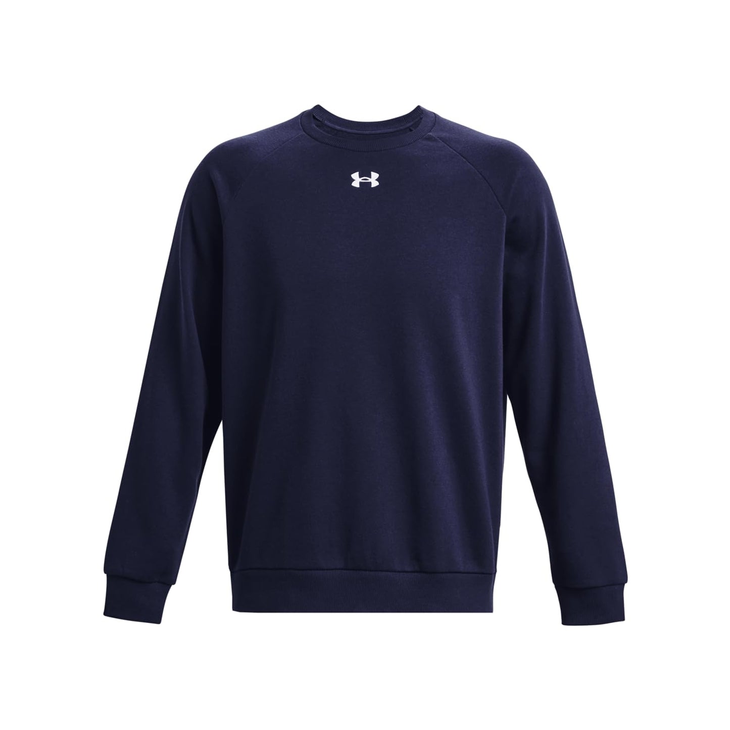 Under Armour Men's Rival Fleece Crew, (410) Midnight Navy / / White, 4X-Large Tall