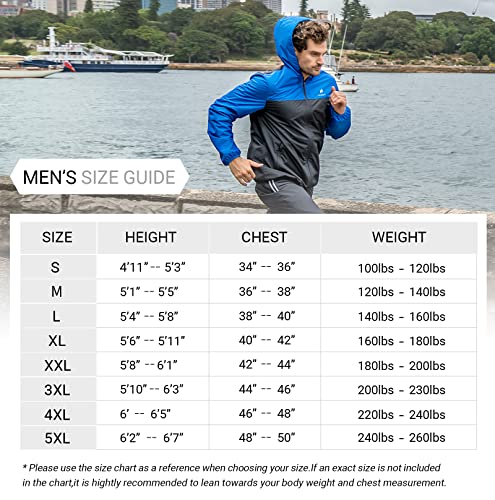 HOTSUIT Sauna Suit for Men Sweat Suits Gym Workout Exercise Sauna Jacket Pant Full Body, Blue, S