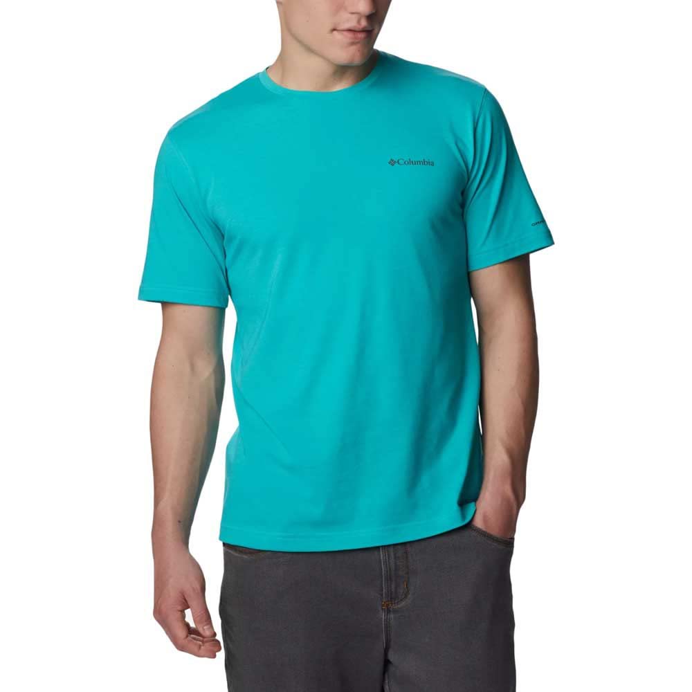 Columbia Men's Thistletown Hills Short Sleeve, Bright Aqua, Medium