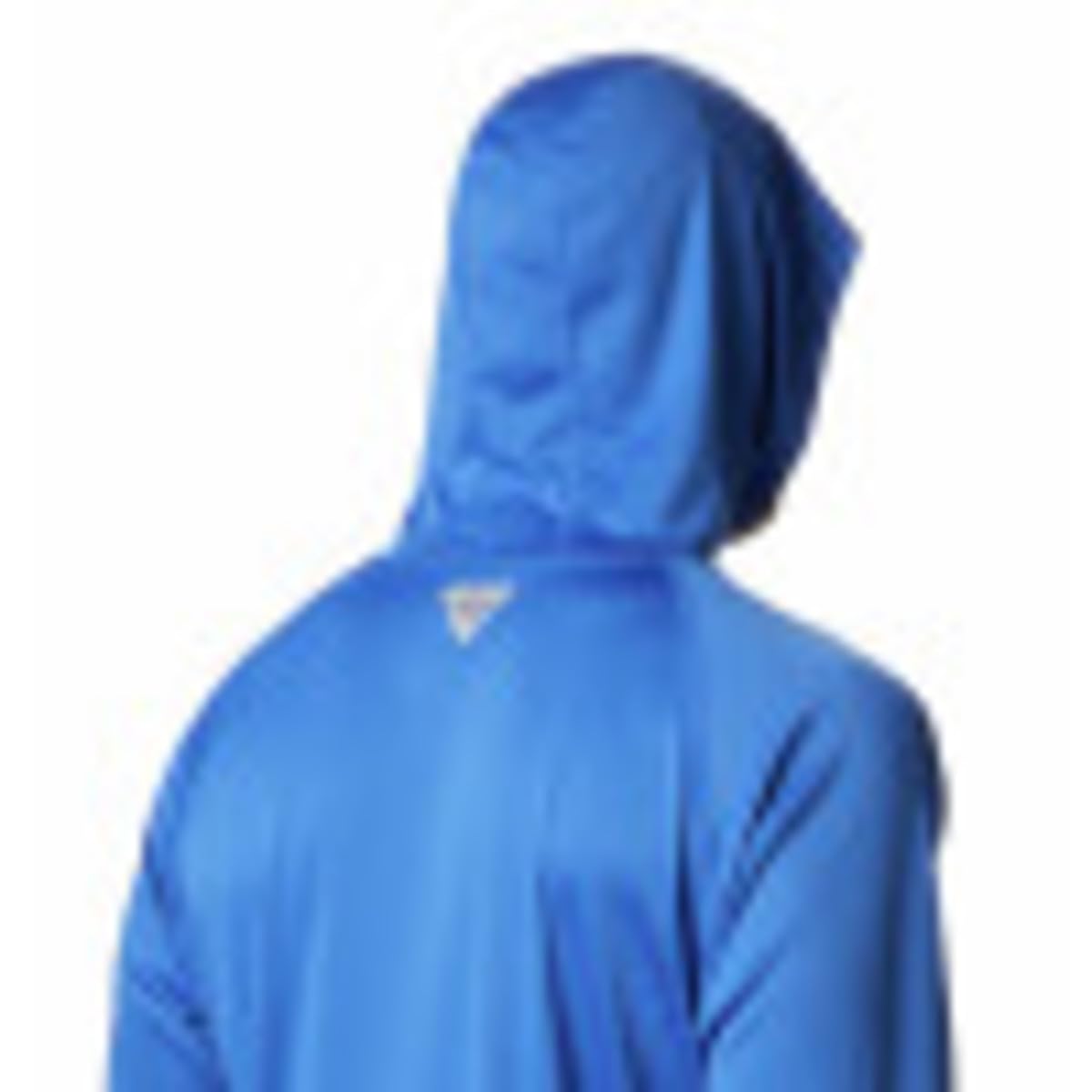 Columbia Mens PFG Terminal Tackle Long Sleeve Fishing Hoodie, Vivid Blue/Cool Grey Logo, 1X