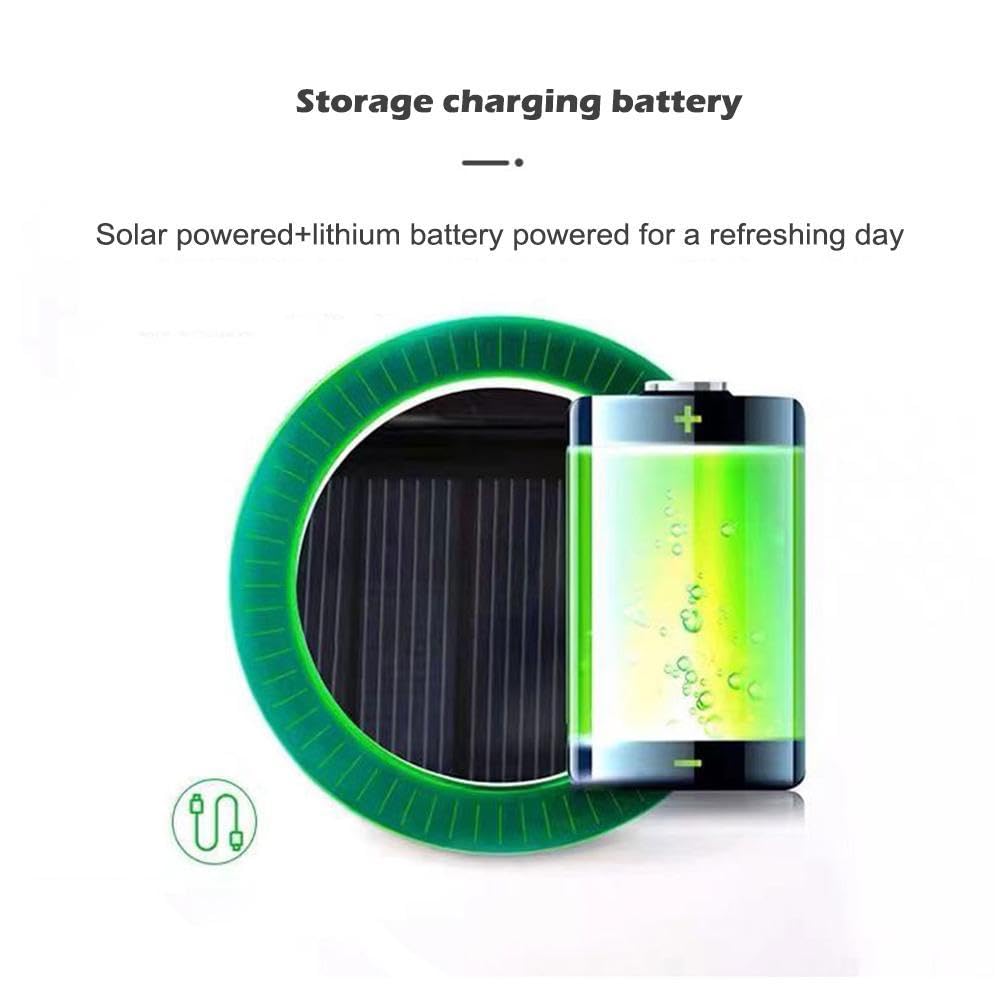 Wide Brim Sun Hat with 2 Solar Fan, Fishing Hat for Men, Solar Powered Fan Fishing Hats, 3 Speed Adjustable Fan Hat for Beach Garden Hiking Outdoor Sports