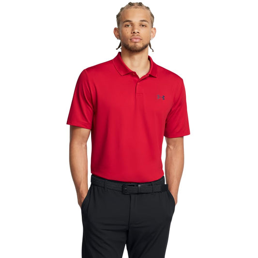 Under Armour Men's Performance 3.0 Polo, (601) Red / / Midnight Navy, X-Small