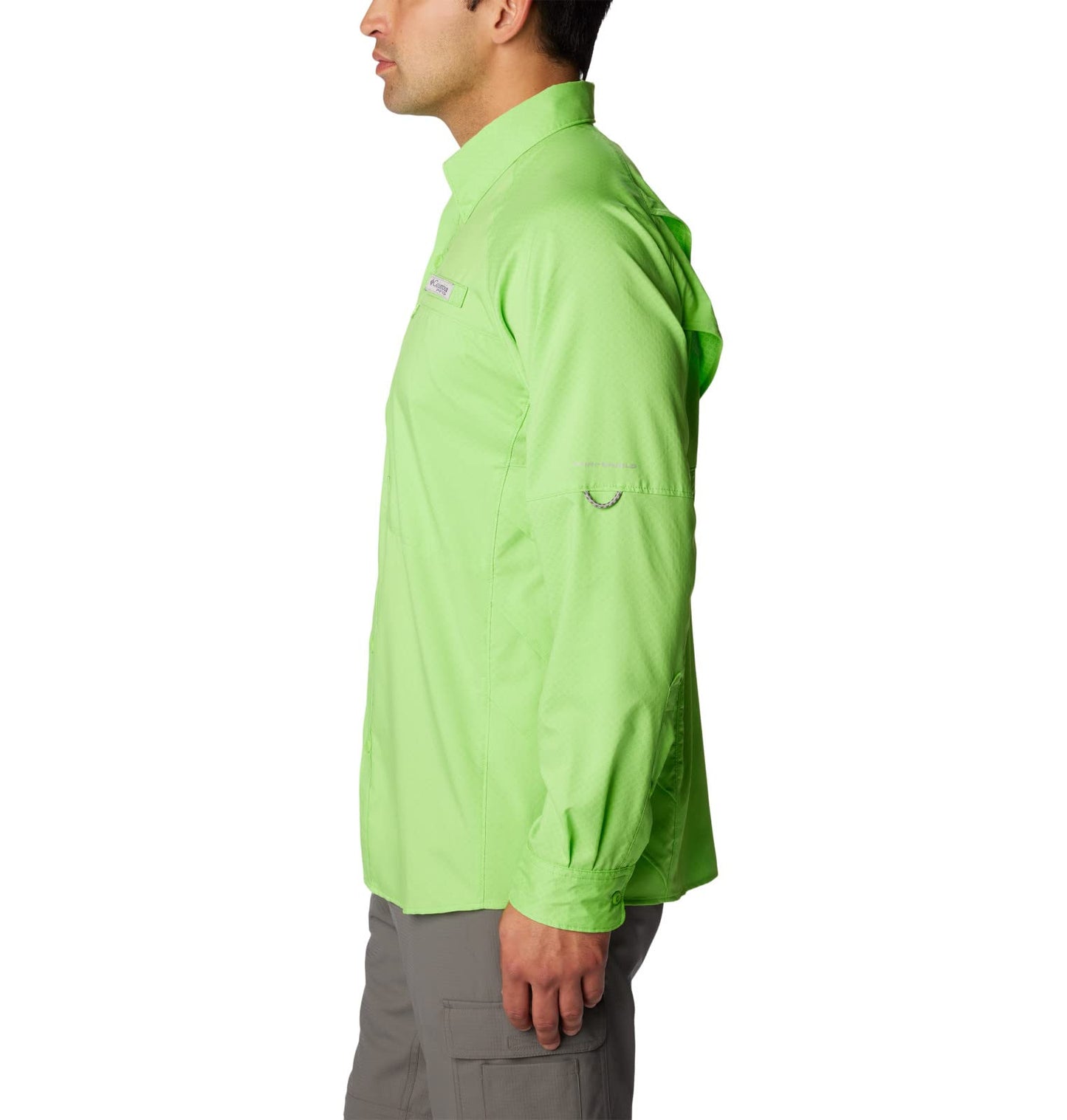 Columbia Men's Blood and Guts Zero Airgill Long Sleeve, Green Mamba, XX-Large