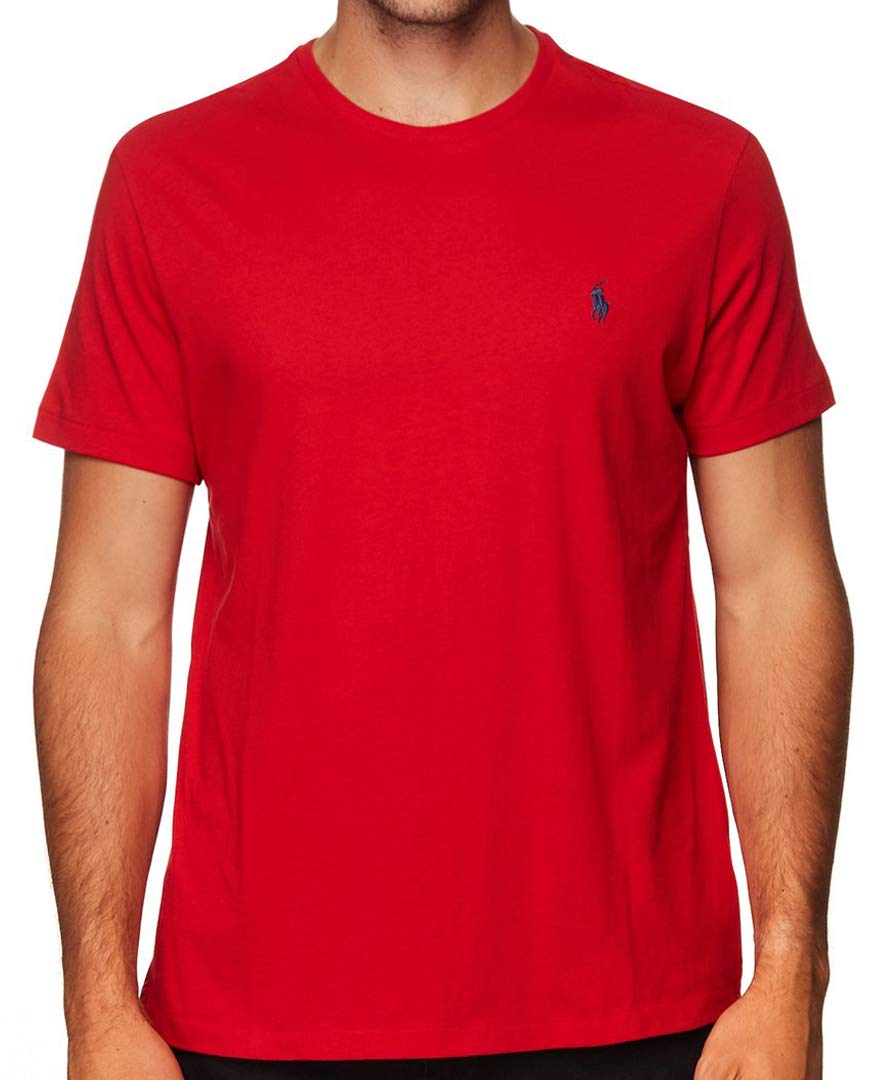 Polo Ralph Lauren Men's Crew Neck T-Shirt (Small, RL 2000 Red)