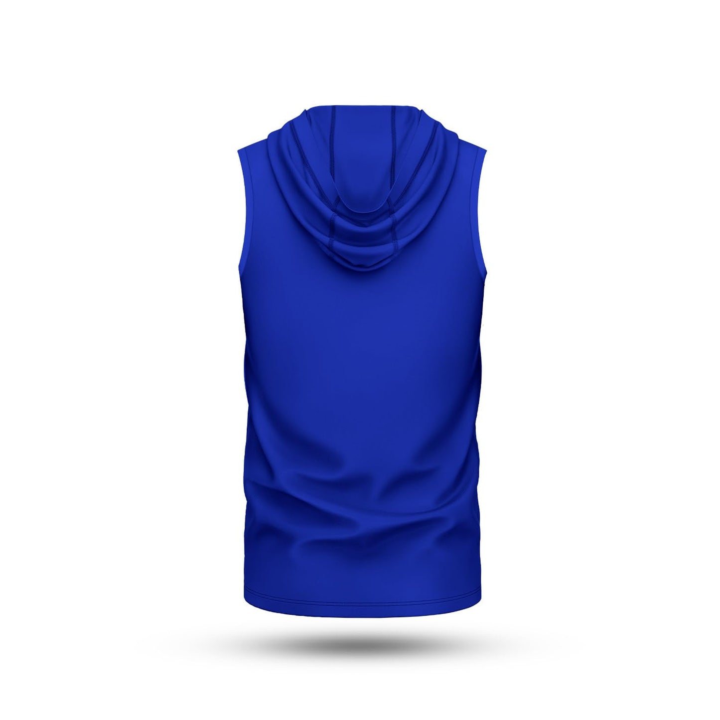 Nxtrnd Team Men's Lightweight Sleeveless Hoodie, Relaxed Fit, Polyester Blend (Blue, Medium)