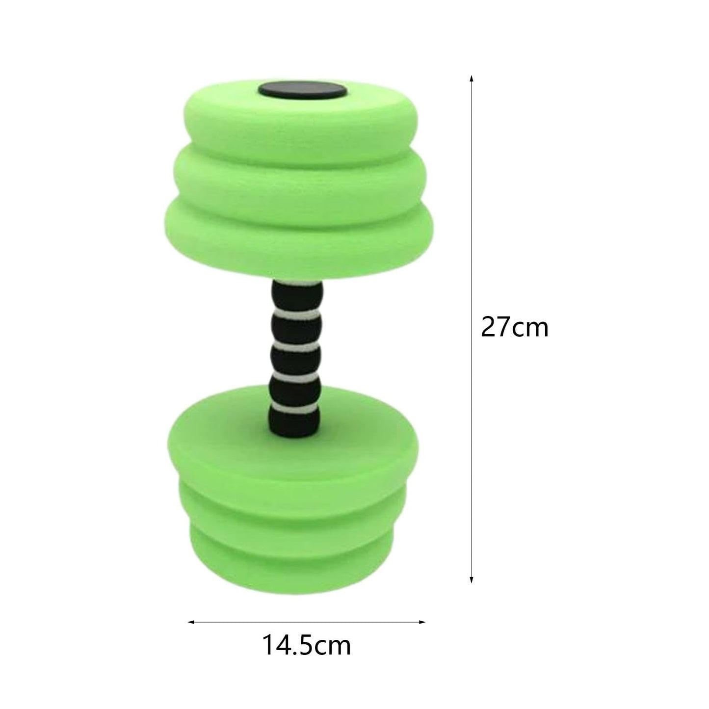Aosekaa Aquatic Dumbbells Water Weight Workout Equipment Swimming Barbell EVA Water Aerobics Dumbbells for Men Adults Swimming Pool, Green