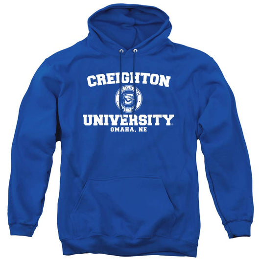 Creighton University Official Circle Logo Unisex Adult Pull-Over Hoodie,Royal Blue, X-Large