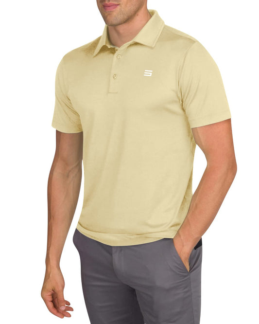 Men’s Untucked Golf Polo Shirts - The Perfect Length, Quick Dry, 4-Way Stretch Fabric. Moisture Wicking, UPF 50+ Protection