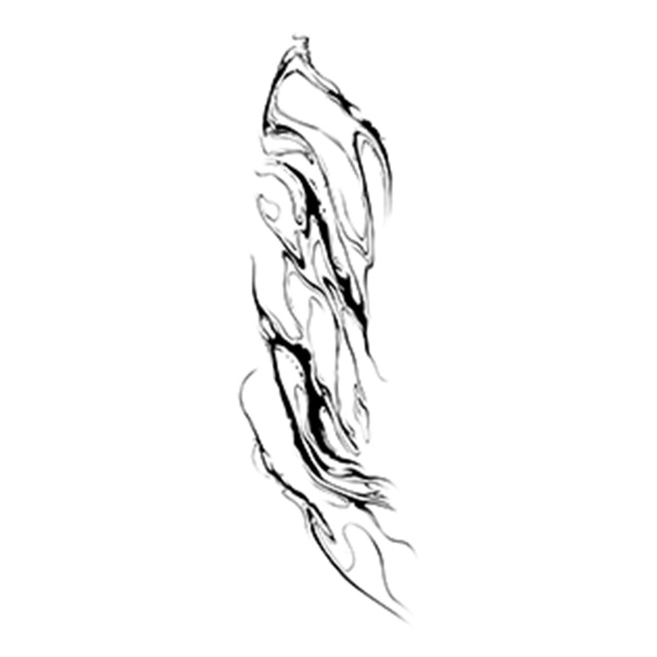 Large Temporary Tattoos Women Temporary Neck Tattoos Temporary Realistic Flower Chest Tattoo for Adults (TS03)