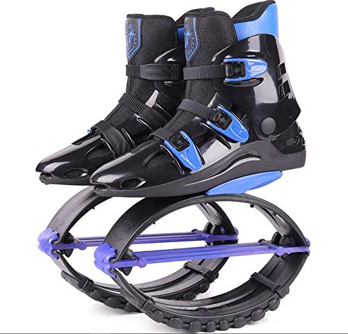 Jump Shoes | Bounce Shoes | Exercise & Fitness Adults Unisex 120LBS - 300LBS (Men's 6-8 150-250 LBS, Blue Black)